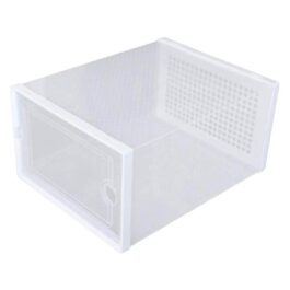 1pc Plastic Dustproof Shoes Rack