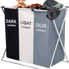 3 Compartment Laundry Basket