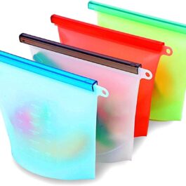 Reusable Freezer Bag With Sealer 2 Packs